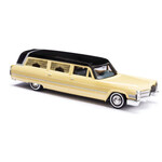 Busch 42920 HO 1966 Cadillac Station Wagon - Hearse (yellow)