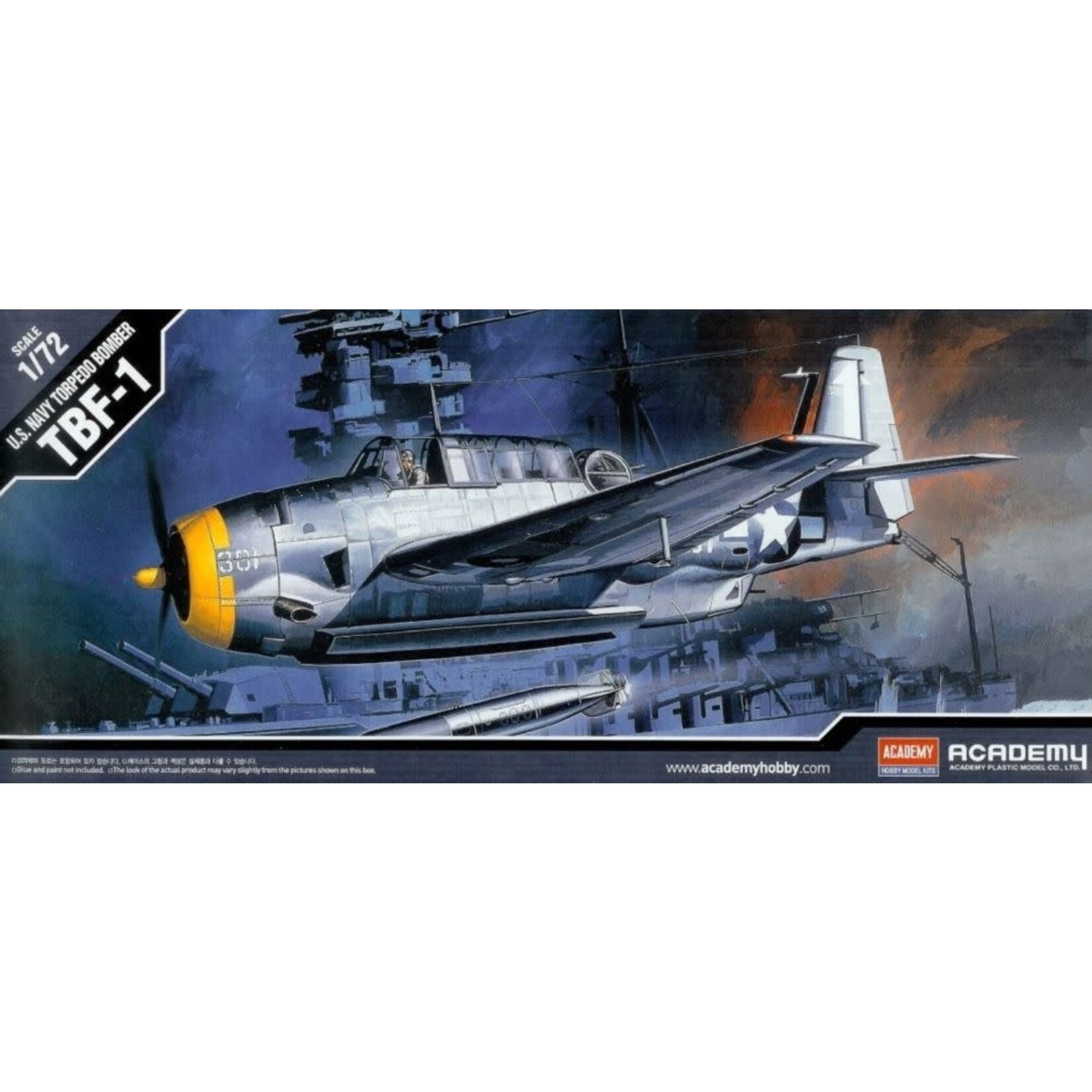 Academy 12452 TBF-1 Torpedo Bomber Avenger 1:72