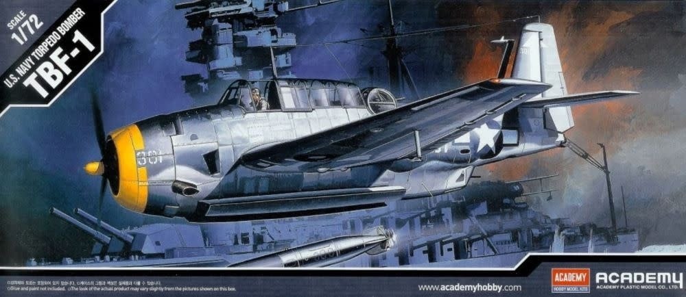 12452 TBF-1 Torpedo Bomber Avenger 1:72