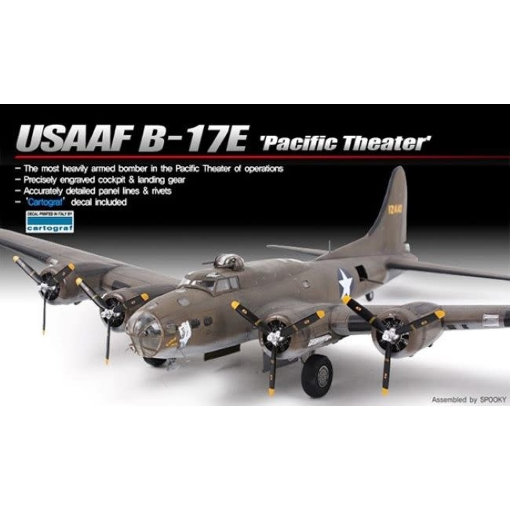Academy 12533 1/72 USAAF B17E Pacific Theater Bomber - Special Edition Limited Run