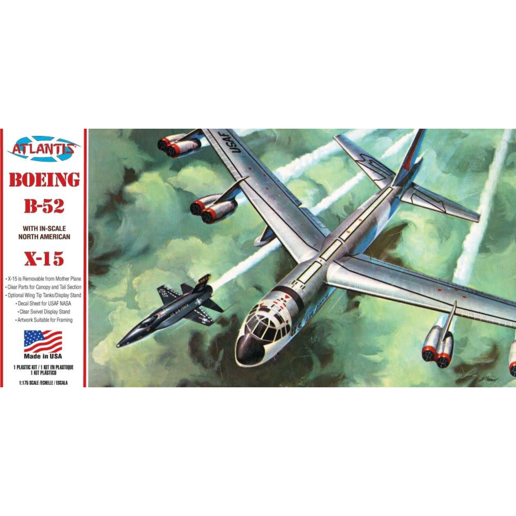 Atlantis 273 Boeing B-52 with X-15 Plastic Model Kit 1/175