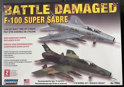 70964 1/72 F-100 SUPERSABRE BATTLE DAMAGED