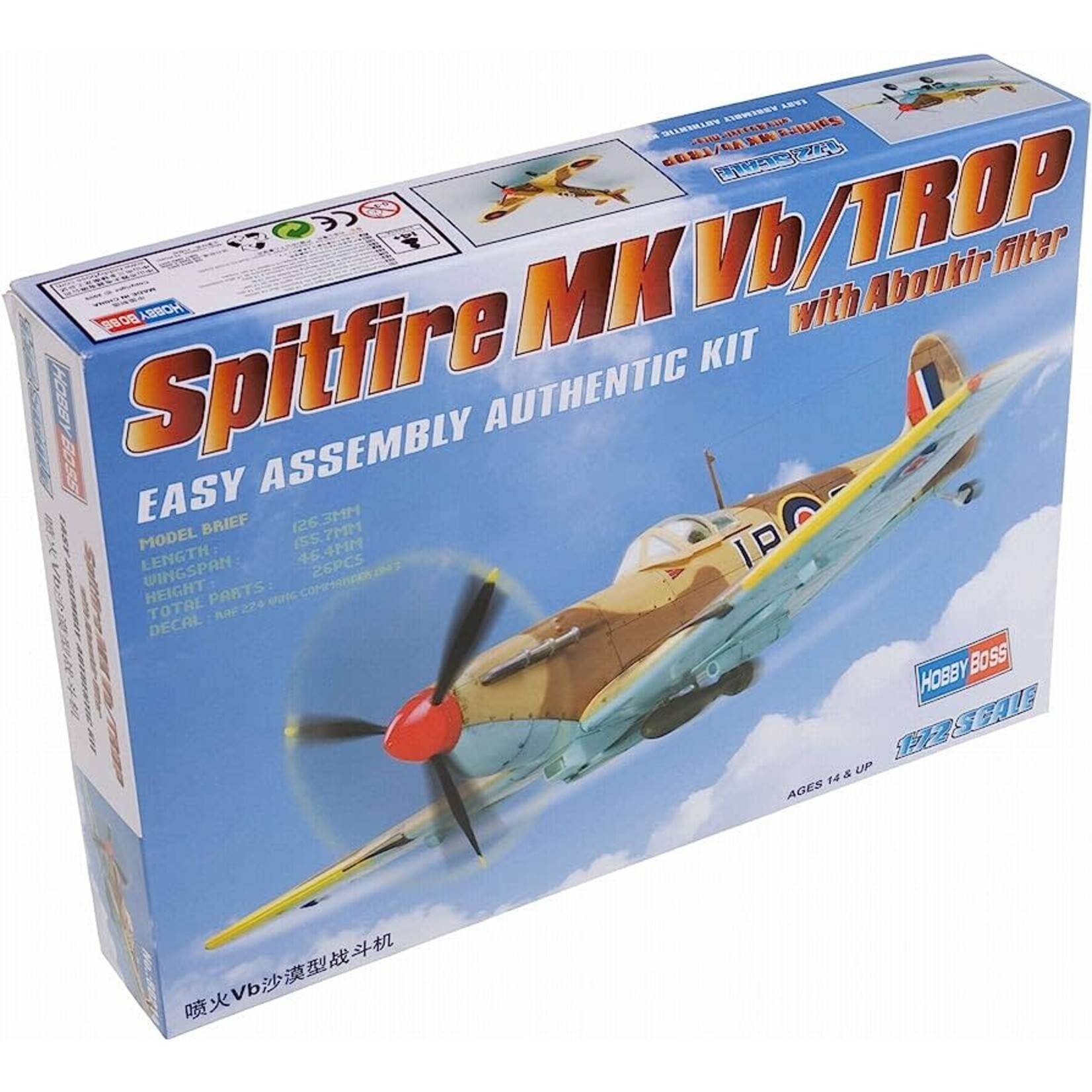 Hobby Boss 80214 SPITFIRE MK VB/TROP