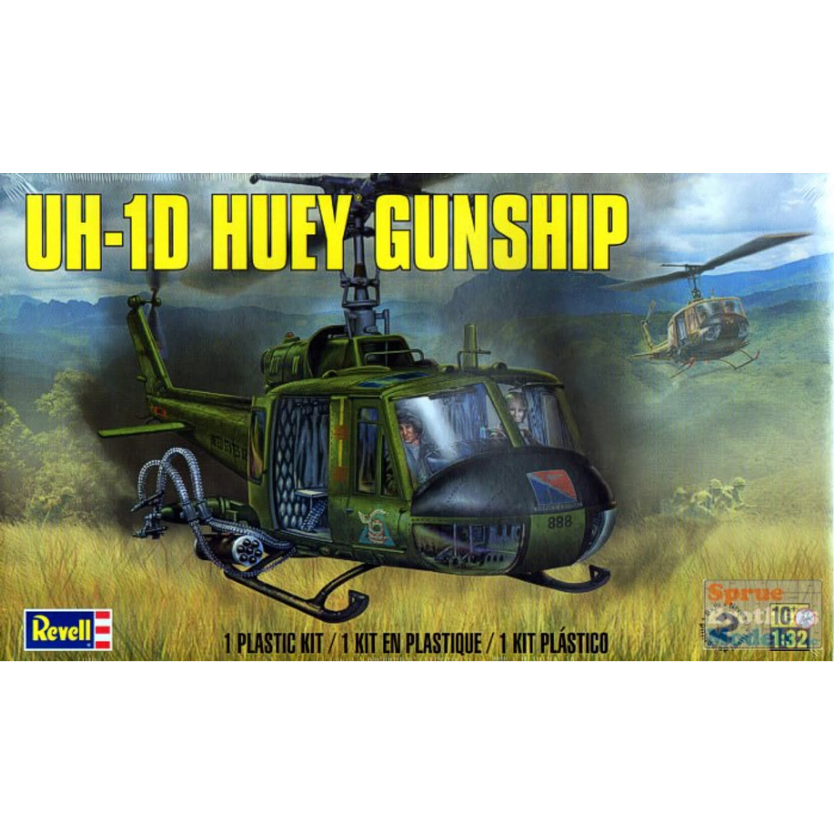 Revell 855536 UH-1D Huey Gunship