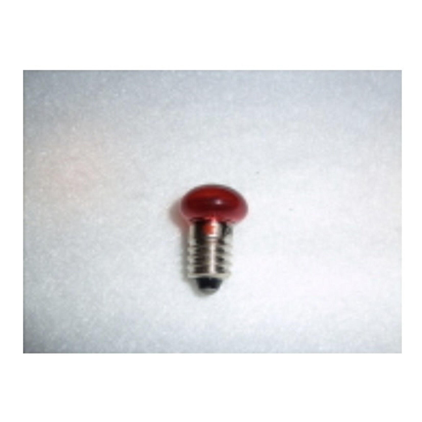 706 MARX RED FLAT FACE SCREW BASE 14V - LARGE GLOBE