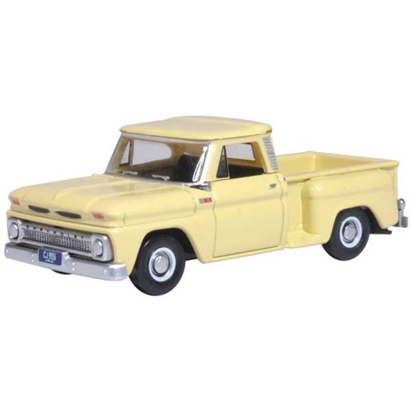 Oxford Diecast 87CP65007 Chev Stepside Pickup 1965 - Yellow