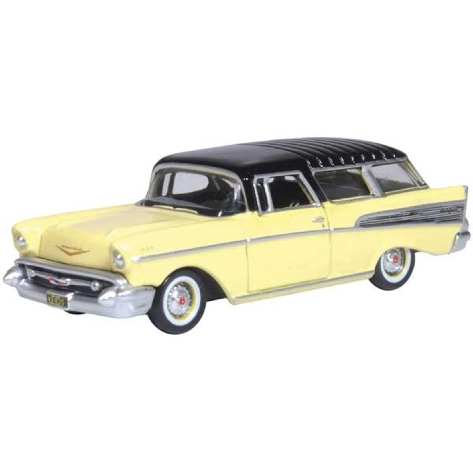 Oxford Diecast 87CN57007 Chev Nomad 1957 - Cream/Black