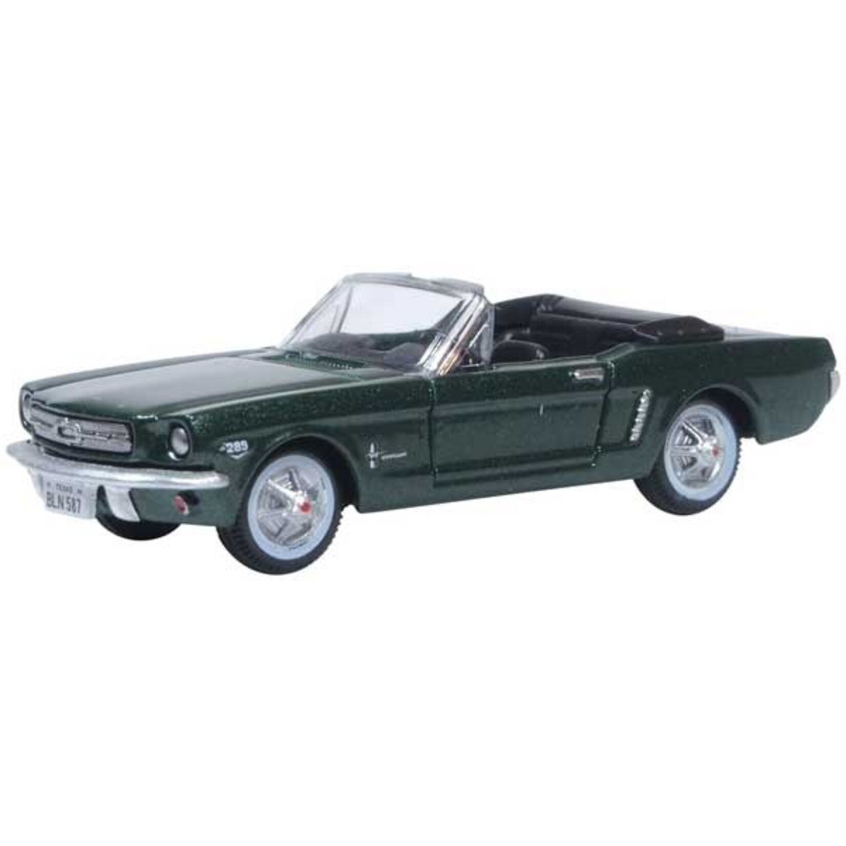 Oxford Diecast 87MU65006 HO 1965 Ford Mustang Convertible - Ivy Green