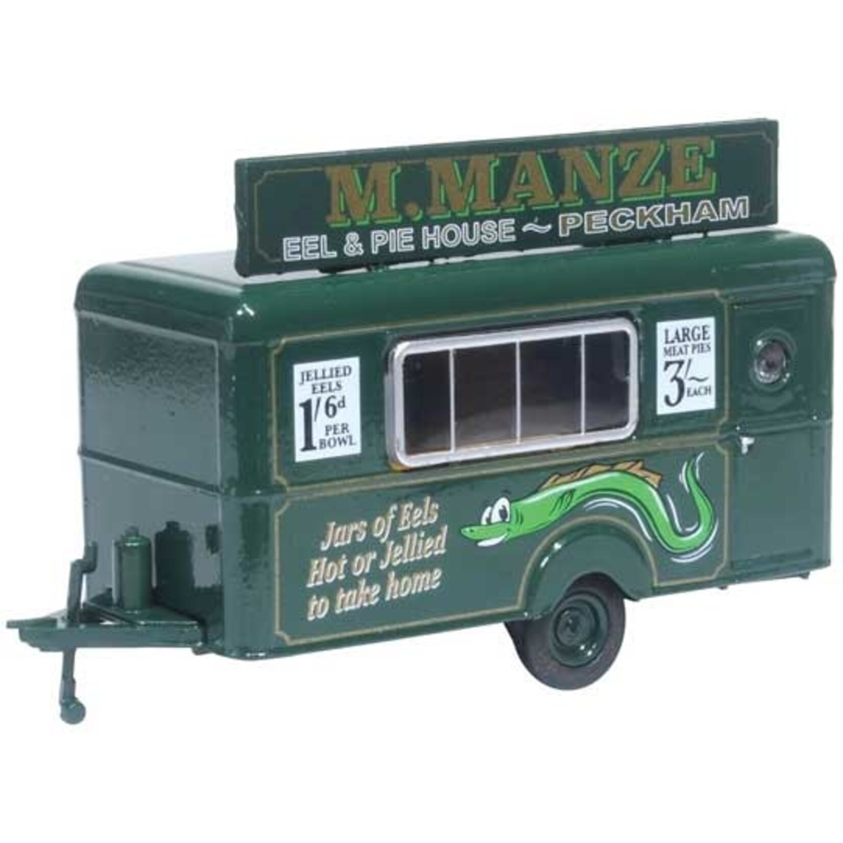 Oxford Diecast 87TR018 Mobile Trailer M Manze Jellied Eels