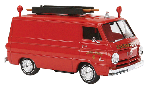 93440 HO Fire Department Dodge Van