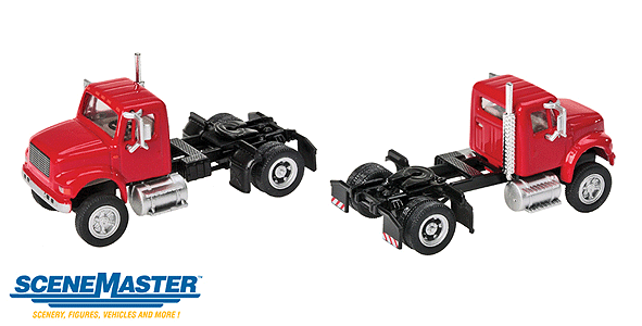 94911191 HO International 4900 Single-Axle Semi Tractor Red