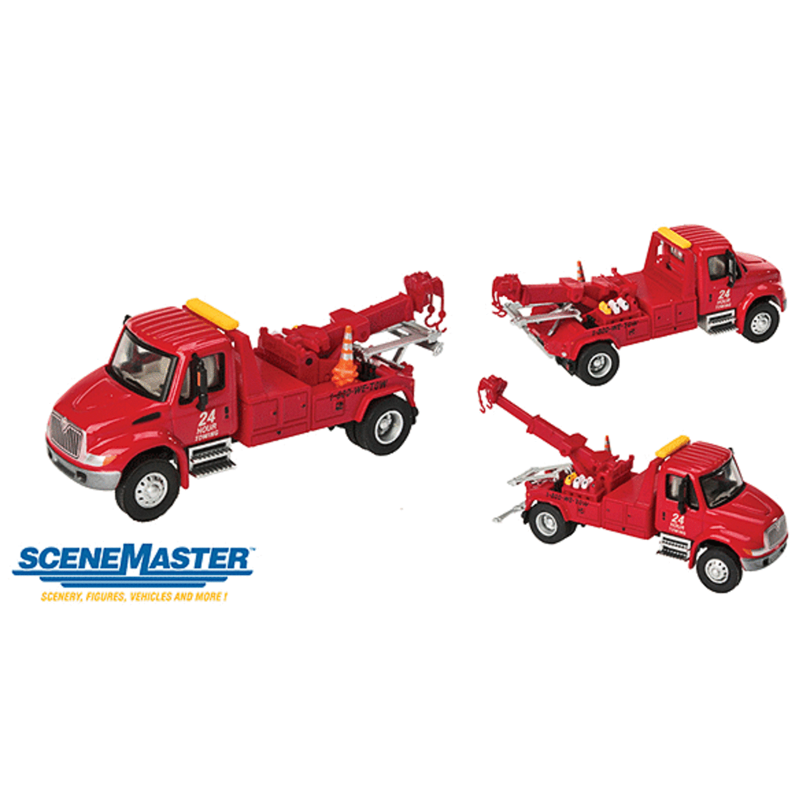 Walthers 94911531 HO International 4300 Tow Truck Red