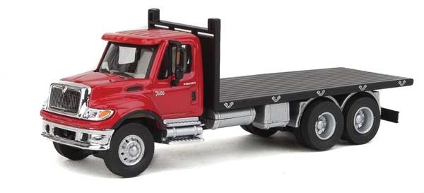 94911652 HO Red Flatbed Truck
