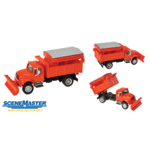 Walthers 94911793 HO 4900 Dump Truck w/Snowplow & Salt Spreader