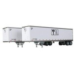 Walthers 9492202 HO 45' Stoughton Trailer 2-Pack - Assembled -- TOTE 750