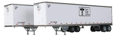 9492202 HO 45' Stoughton Trailer 2-Pack - Assembled -- TOTE 750