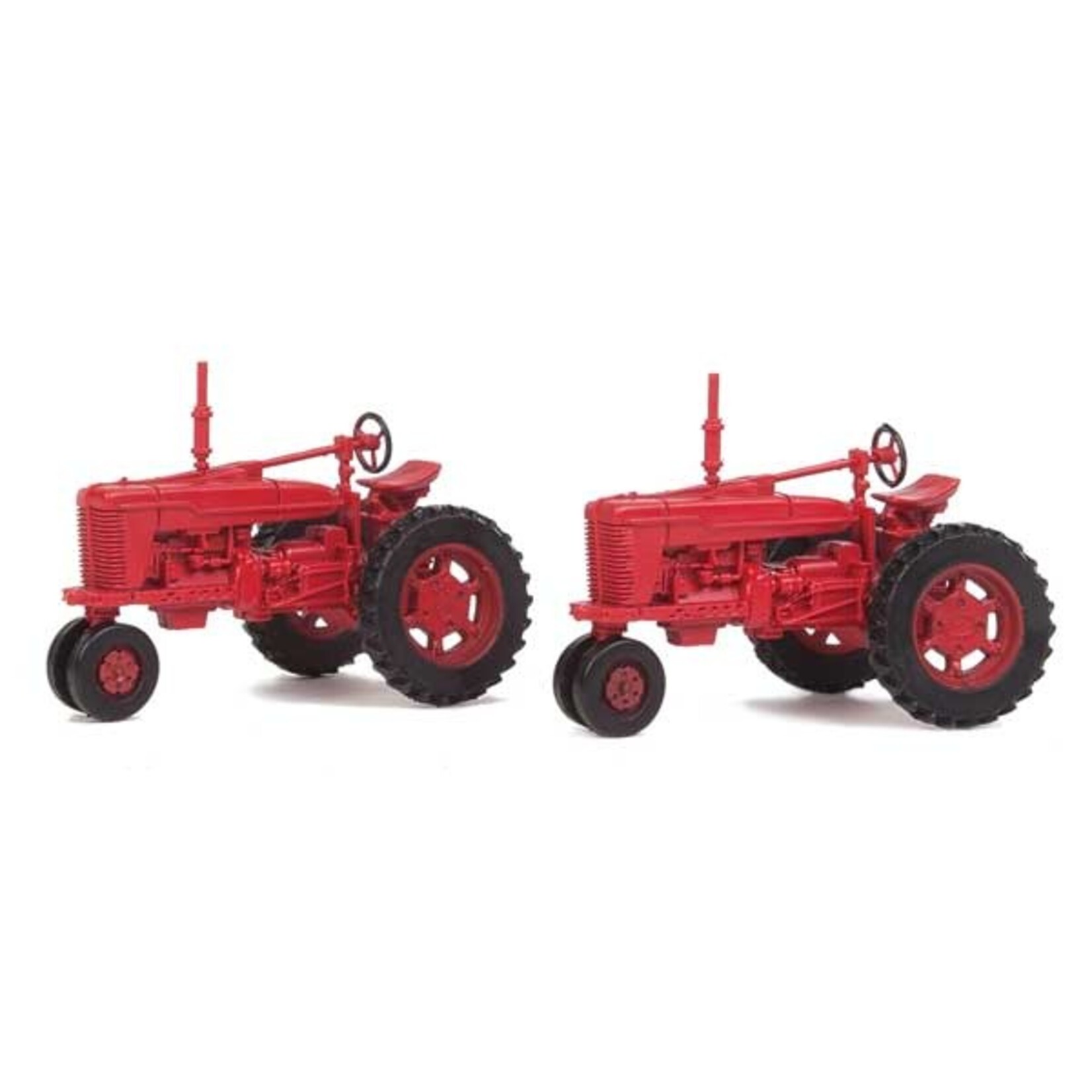 Walthers 9494160 HO Farm Tractor 2-Pack - Assembled Red