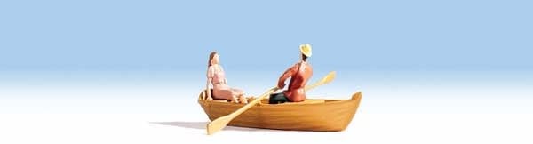 9496062 HO Row Boat and Two Passengers