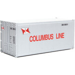 Walthers 9498663 HO 20' Smooth-Side Container - Columbus Line