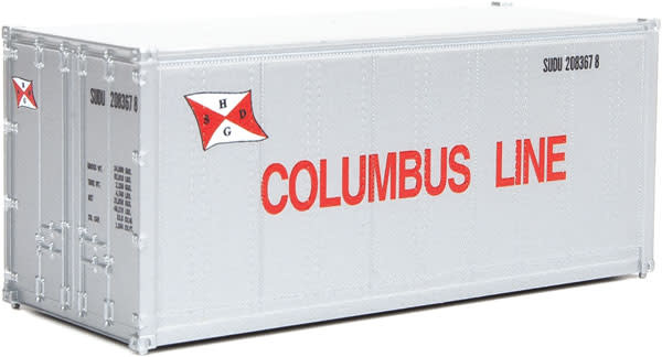 9498663 HO 20' Smooth-Side Container - Columbus Line
