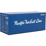 Walthers 9498666 HO 20' Smooth-Side Container - PFEL - Pacific Far East Line