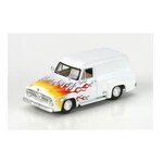 Athearn HO RTR 1955 Ford F-100 Panel Truck, White/Flames