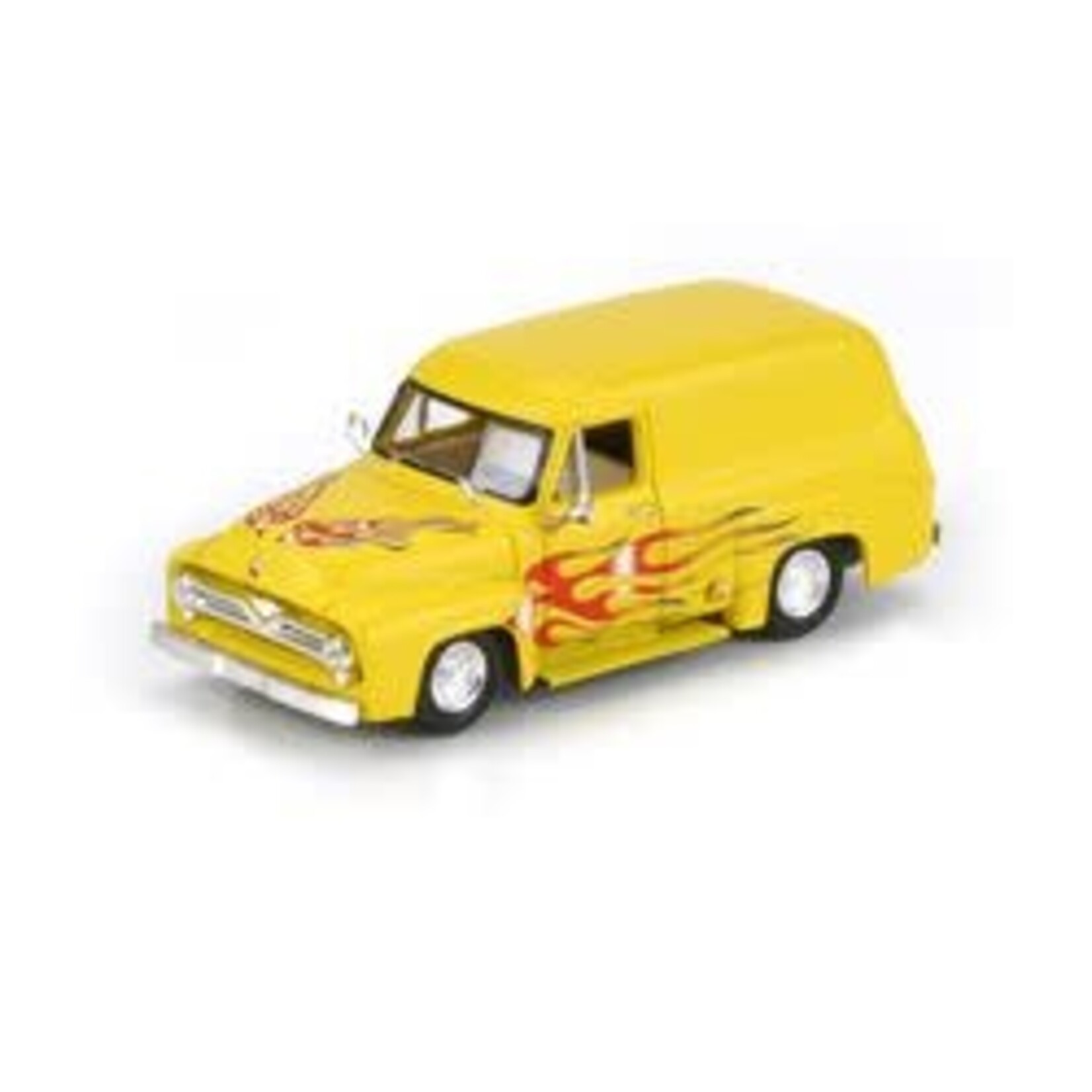 Athearn HO RTR 1955 Ford F-100 Panel Truck, Yel/Flames 2