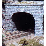 Woodland Scenics 1257 HO Double Tunnel Portal, Cut Stone