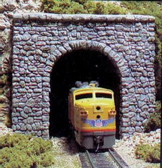 1255 HO Single Tunnel Portal, Random Stone