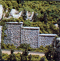 1261 HO Random Stone Retaining Walls