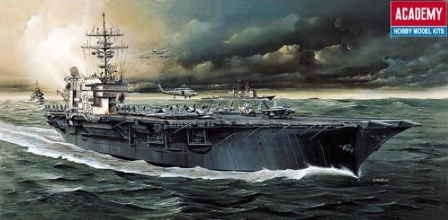 14210 USS Kitty Hawk Aircraft Carrier (old kit 1444)