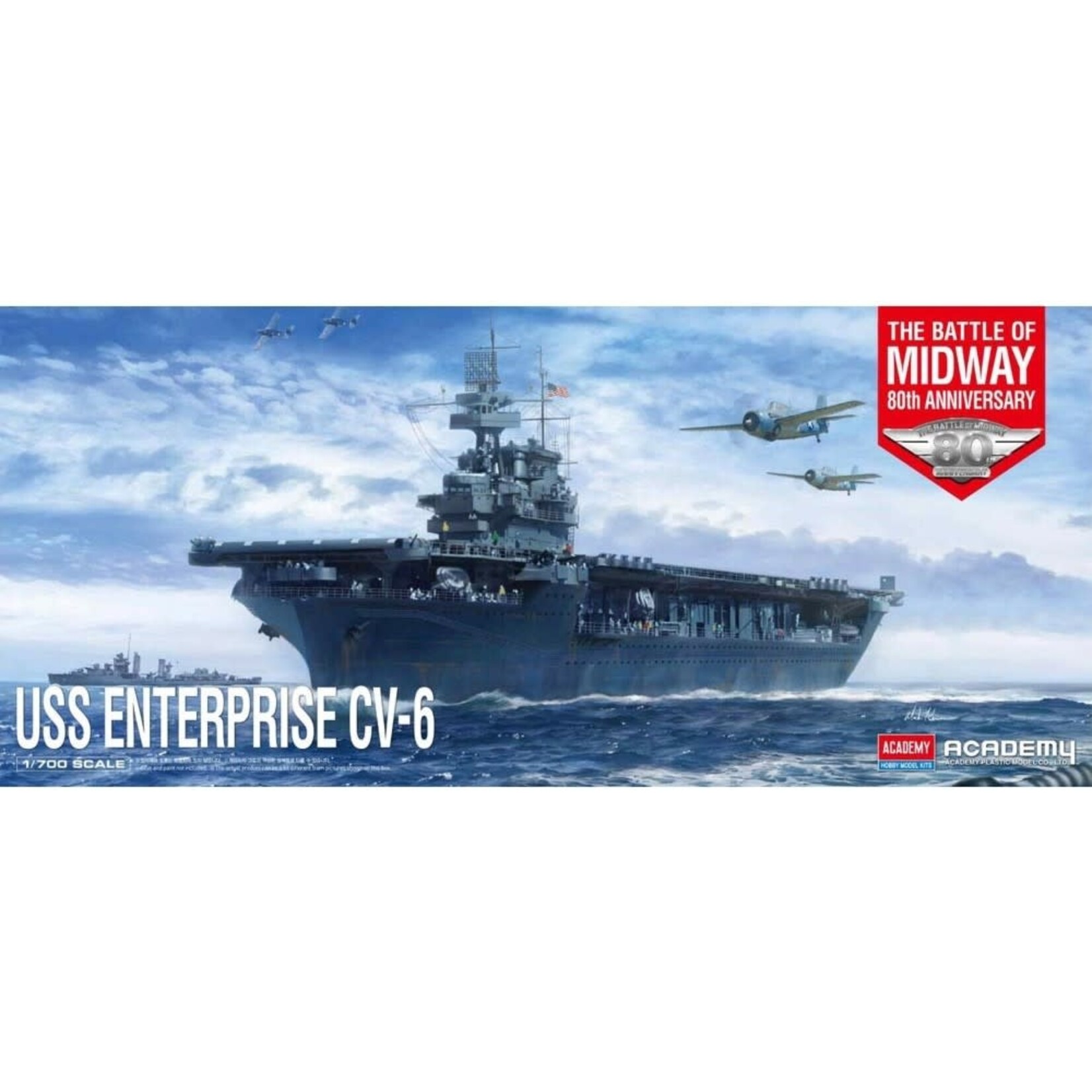 Academy 14409 1/700 USS Enterprise CV6 Aircraft Carrier Battle of Midway