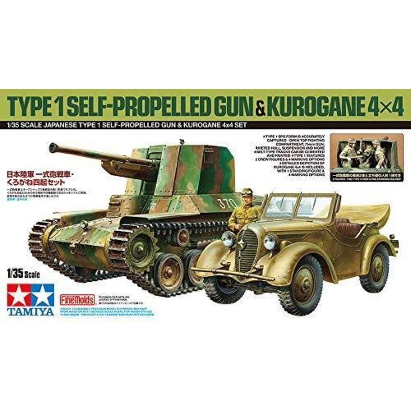Tamiya 25187 Gun & Kurogane 4x4