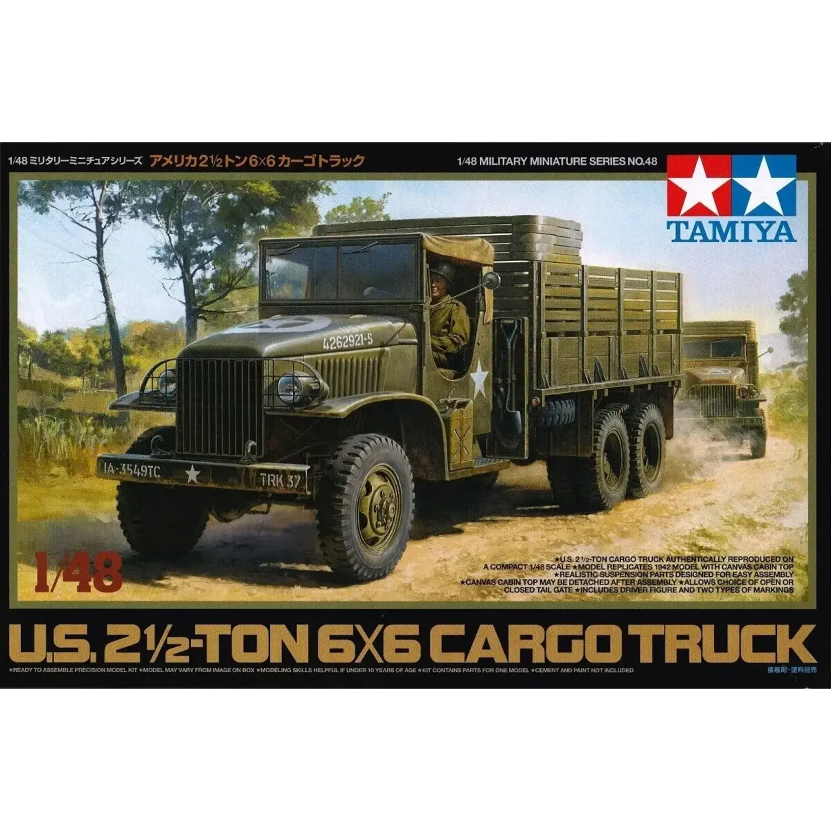 Tamiya 32548 US 2.5 Ton 6x6 Cargo Truck - 1/48