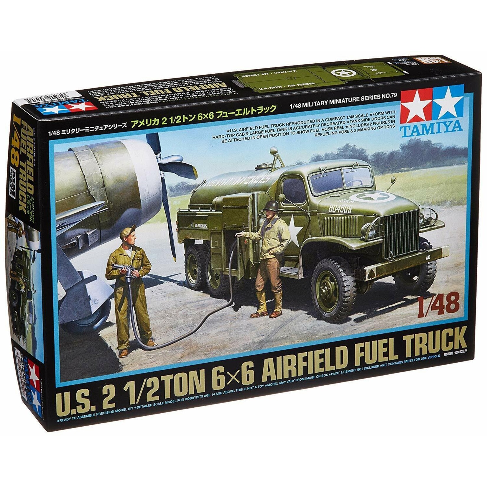 Tamiya 32579 1:48 WWII U.S. Airfield Fuel Truck - 2.5 ton 6x6