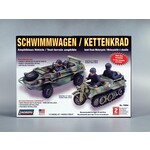 Lindberg 76084 Schwimmwagen Amphibious Jeep and Kettenkrad 1:72