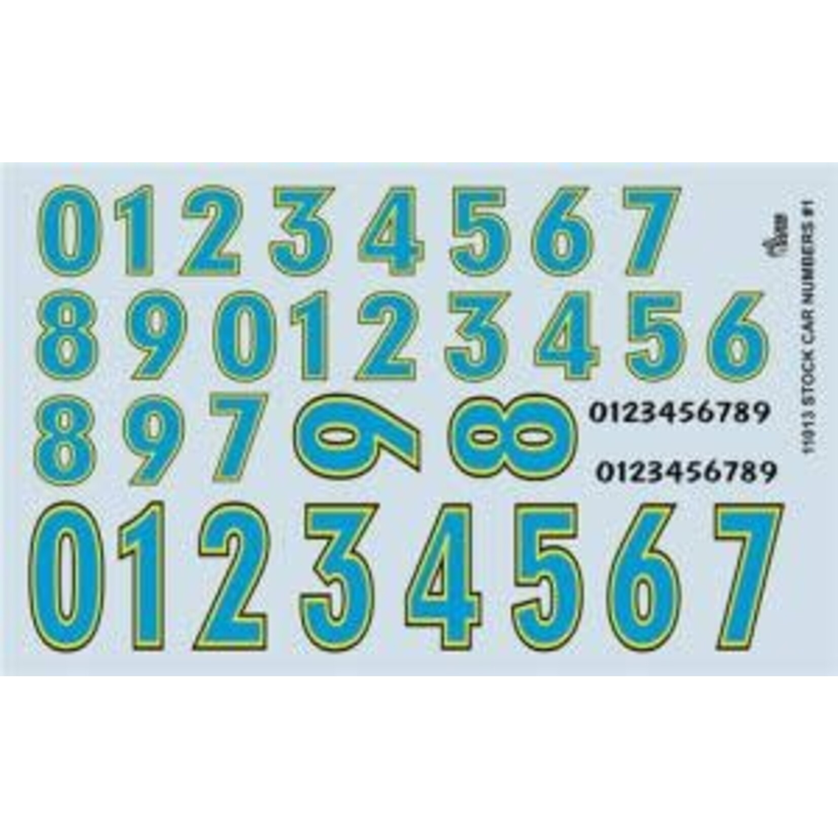 Gofer Racing 11013 Stock Car Numbers #1 Decal