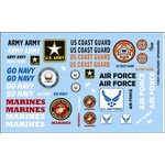 Gofer Racing 11031 Armed Services Decals