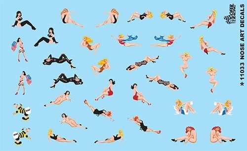 11033 Nose Art Model Graphics Decal