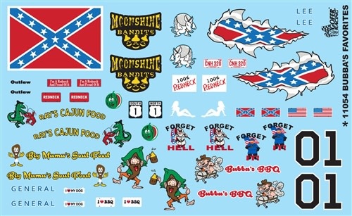 11054 Bubba's Favorites Decal