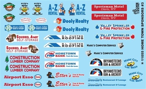 11055 Home Town Sponsors Decal