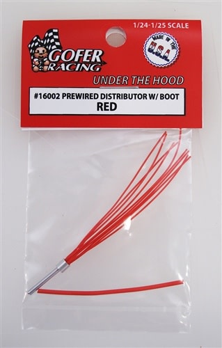 16002 Red Prewired Distributor w/ Aluminum Plug & Boot