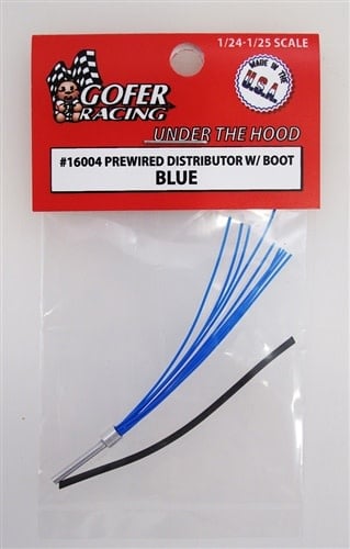 16004 Blue Prewired Distributor w/ Aluminum Plug & Boot