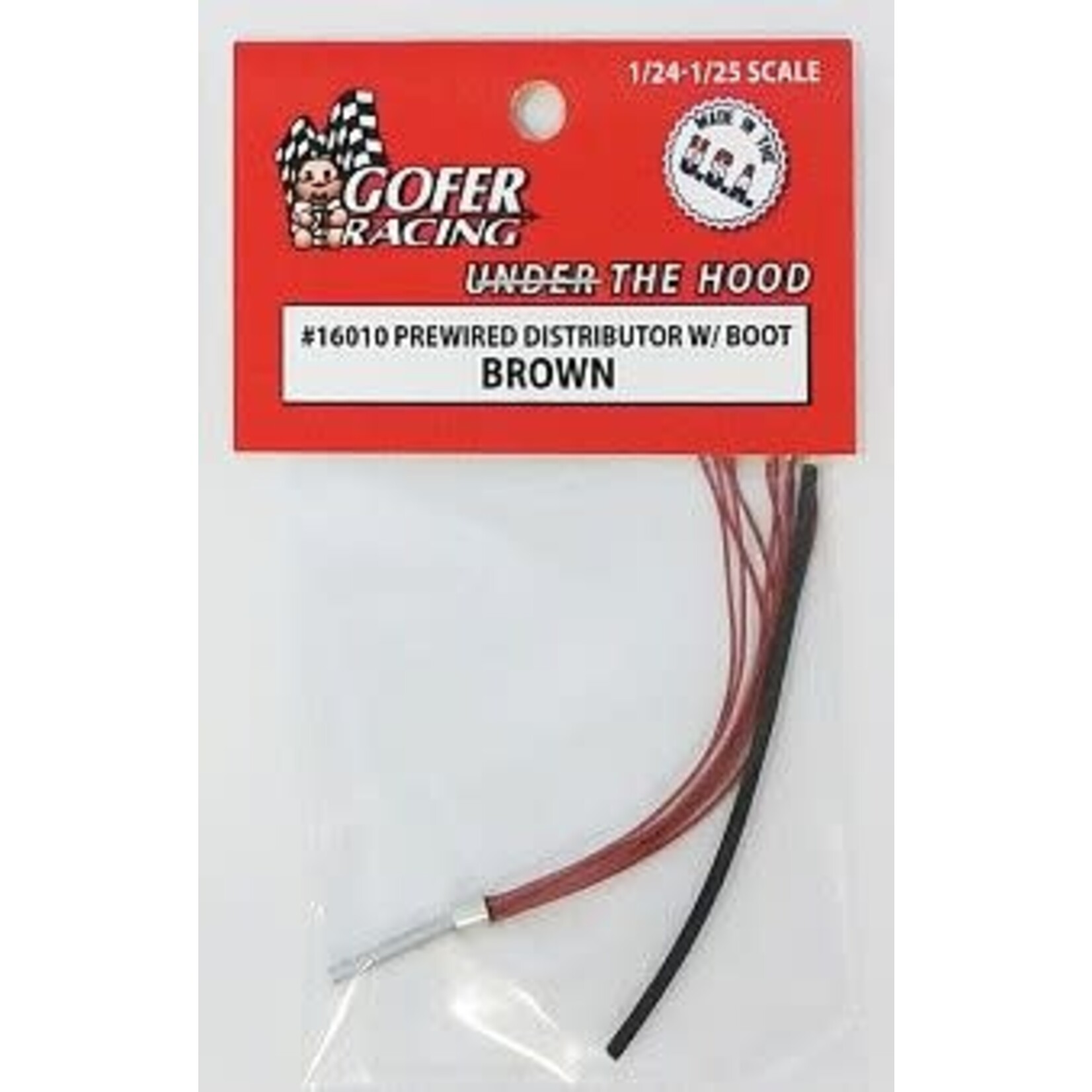 Gofer Racing 16010 Brown Prewired Distributor