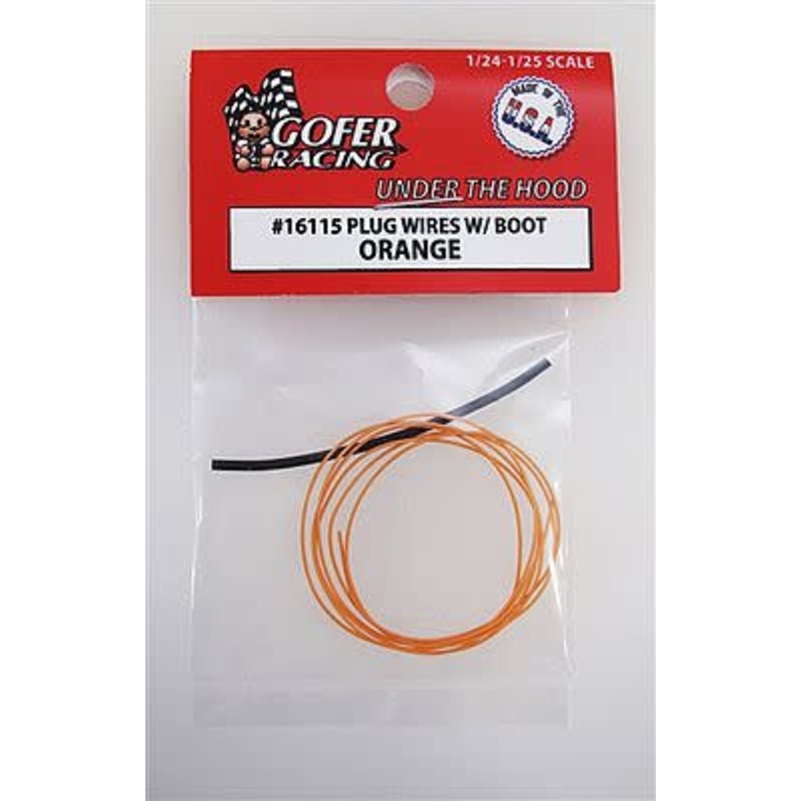 Gofer Racing 16115 Orange Plug Wires with Boot