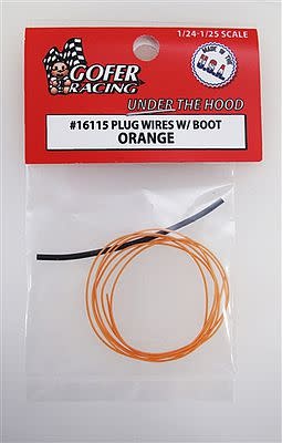 16115 Orange Plug Wires with Boot