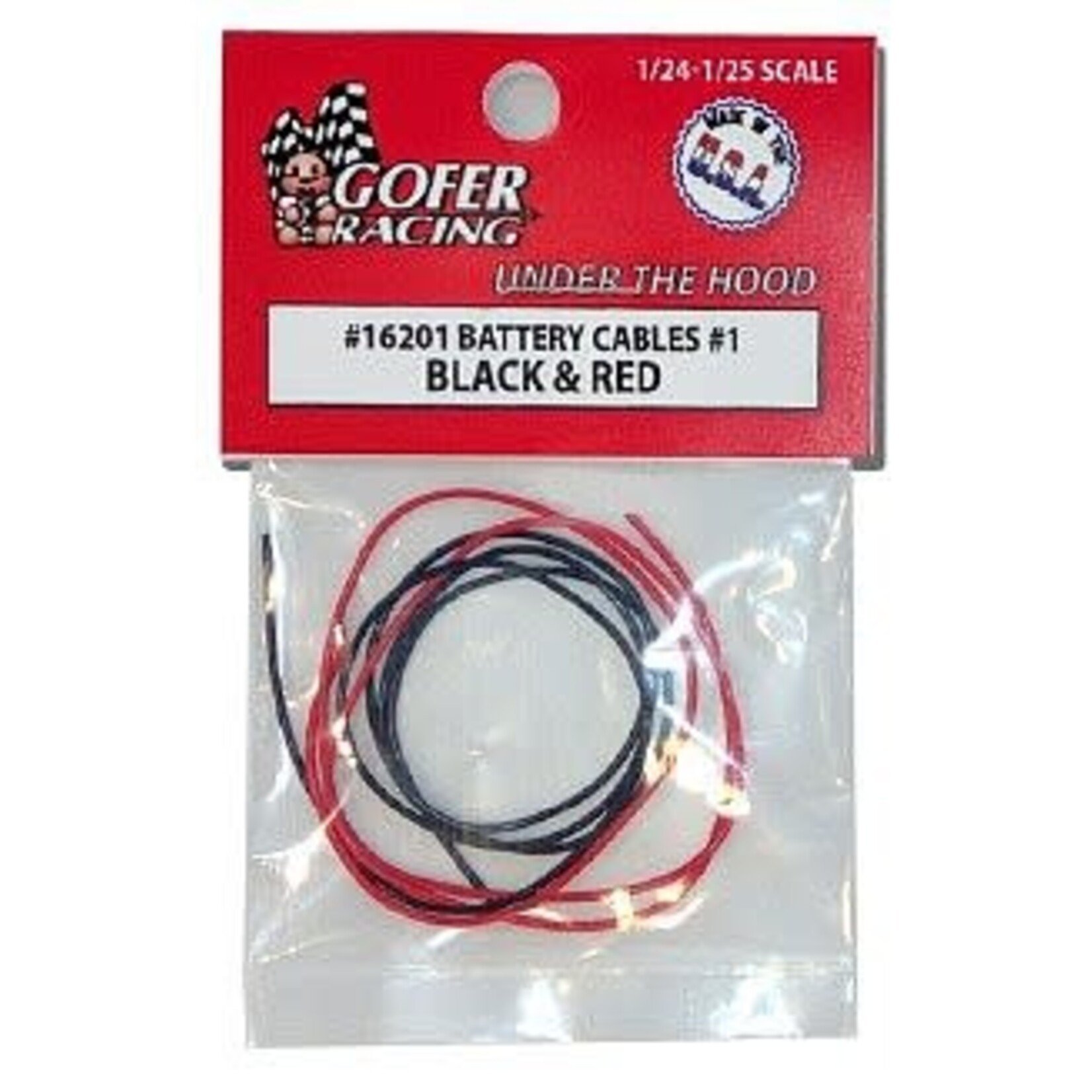 Gofer Racing 16201 Black & Red Battery Cables