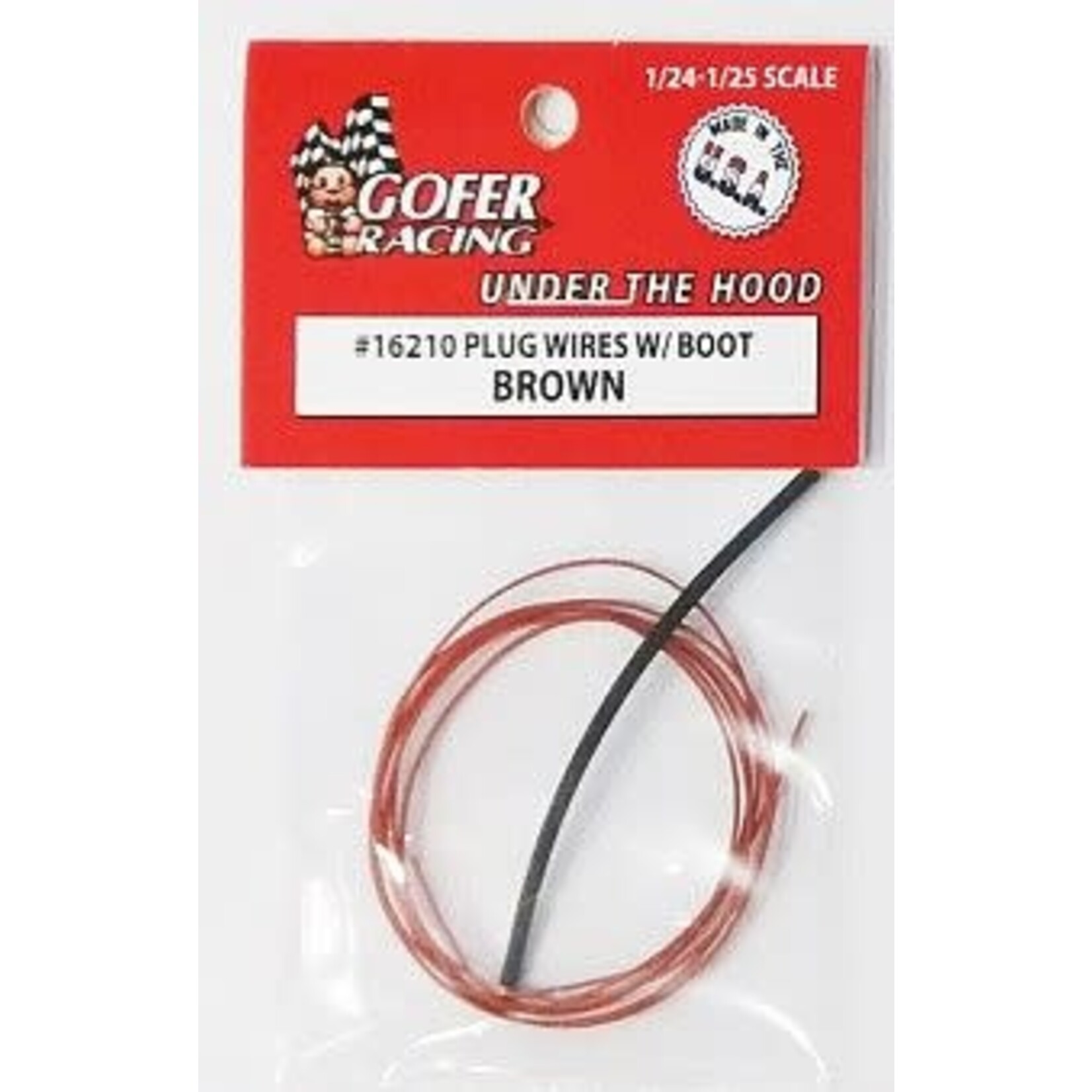 Gofer Racing 16210 Brown Plug Wires with Boot