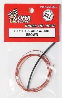 16210 Brown Plug Wires with Boot