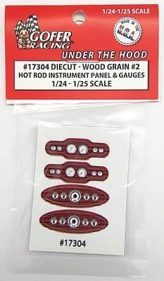 17304 Wood Grain #2 Hot Rod Instrument Panel